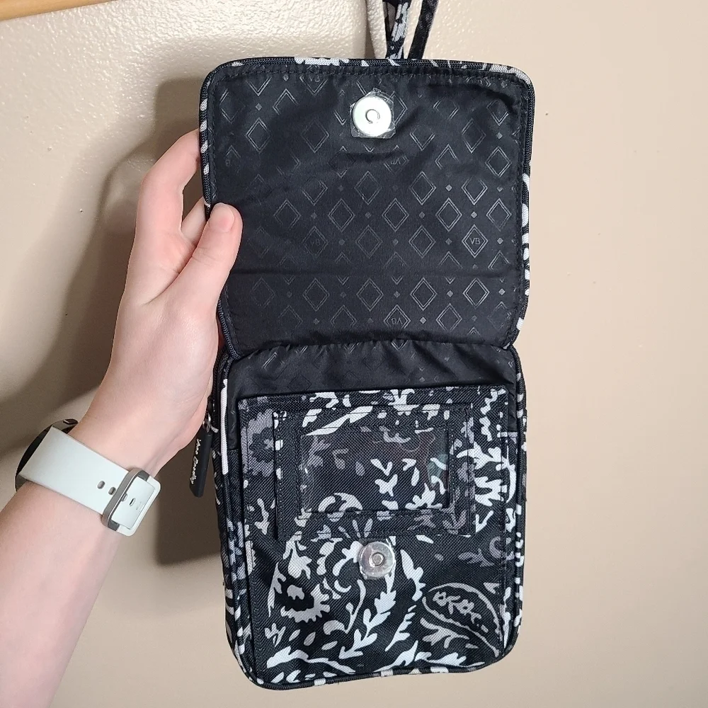 NWOT Vera Bradley Mini Hipster Paisley Noir Crossbody Bag